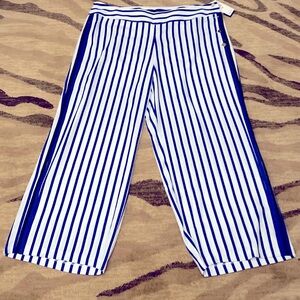 Lauren Ralph Lauren Black Label  Saph Star Wide Leg striped pants Womens 22W NWT
